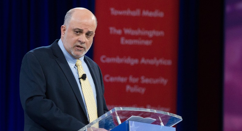 Conservative radio show host Mark Levin speaks during the annual Conservative Political Action Conference (CPAC) 2016 at National Harbor in Oxon Hill, Maryland, outside Washington, March 4, 2016.
