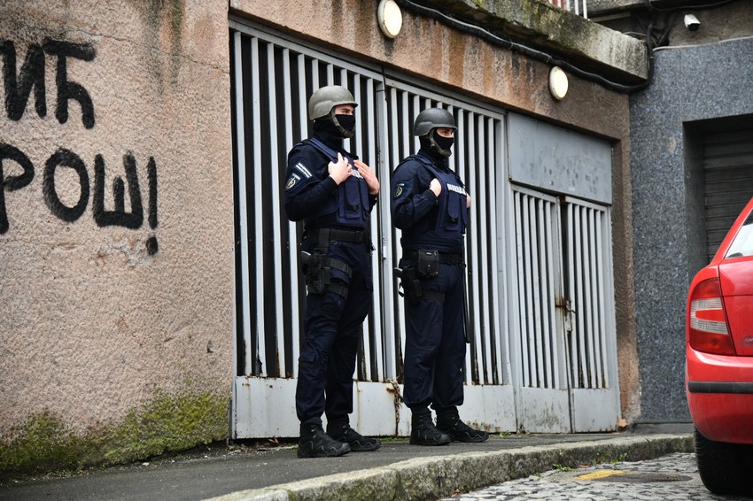 Policija na stadionu Partizana