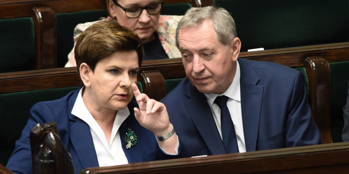 Beata Szydło i Henryk Kowalczyk