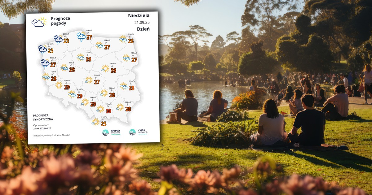 To może być ostatnia taka niedziele w tym roku. Jest pięknie, ale w jeden region mogą uderzyć burze