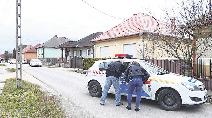 A rendőrök napokig vizsgálták a dabasi házat /Fotó: Fuszek Gábor