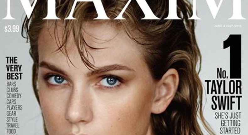 Taylor Swift on Maxim Magazine cover