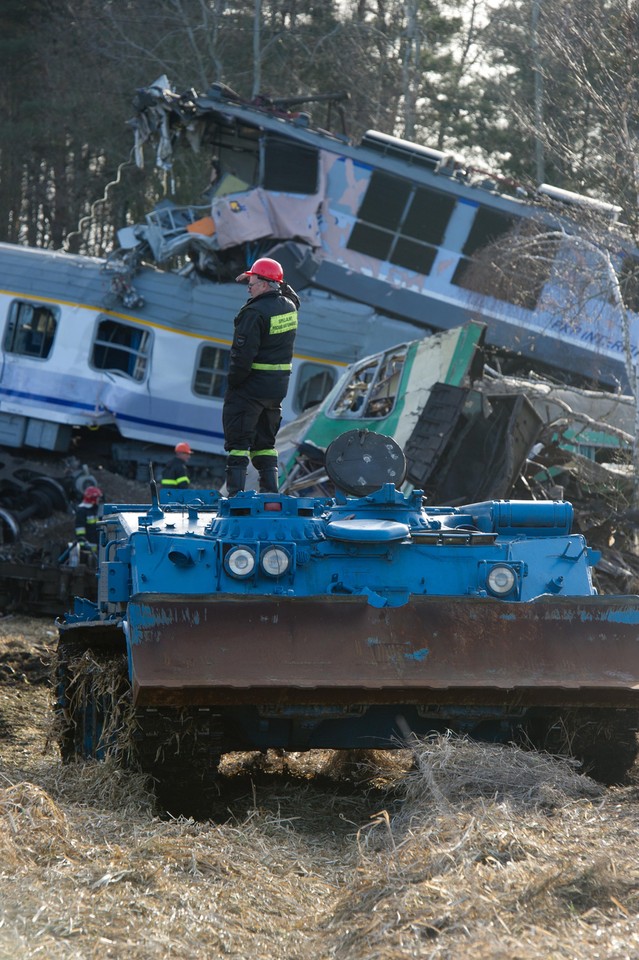 SZCZEKOCINY WYPADEK KOLEJOWY AKCJA POSZUKIWAWCZA