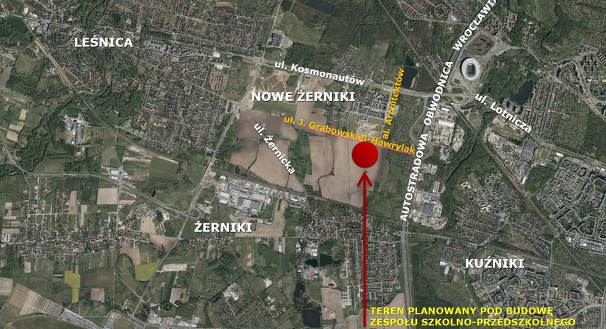 Tu mają powstać szkoła i przedszkole na Nowych Żernikach 