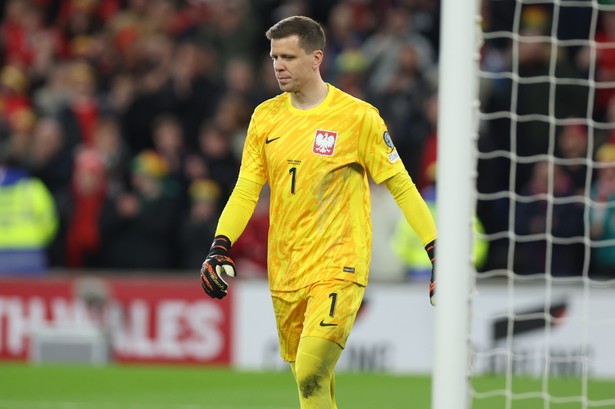 Wojciech Szczęsny w serii rzutów karnych podczas finału baraży o awans do piłkarskich mistrzostw Europy 2024