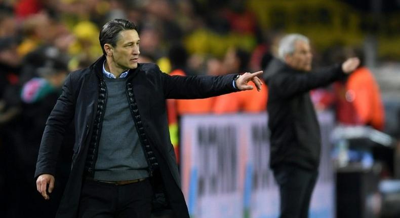 Which way now? Bayern Munich coach Niko Kovac tries to inspire his faltering side against Dortmund