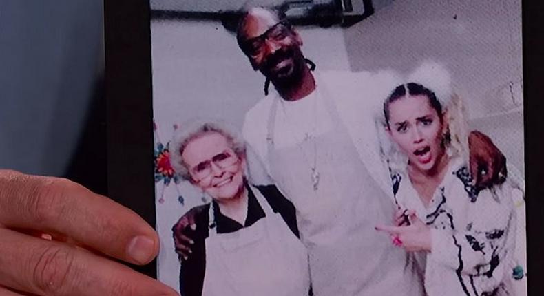 Miley Cyrus' grandmother meets Snoop Dogg