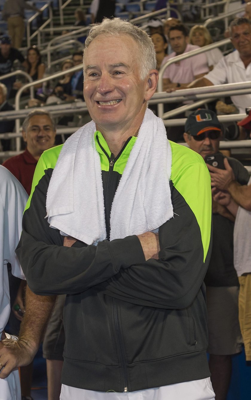 John McEnroe Celebrates his 59 Birthday at the 2018 Delray Beach Open