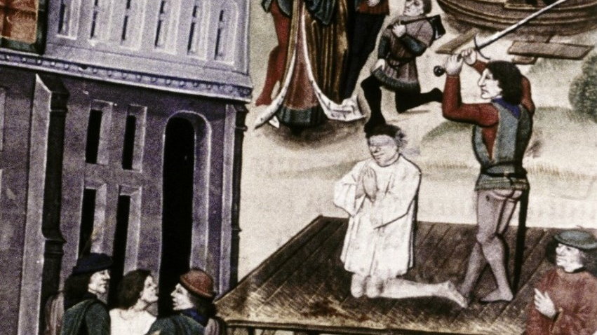 Zdjęcie ilustracyjne przedstawiające średniowiecznego kata