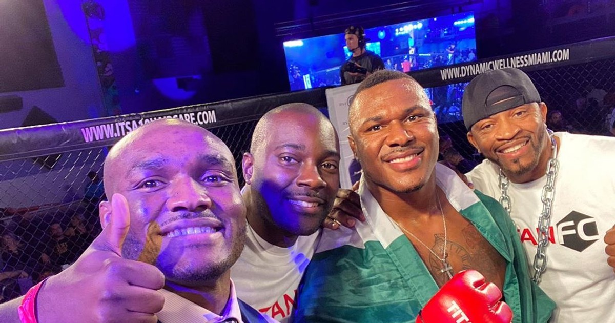 UFC star Kamaru Usman cheers older brother Mohammed to a ...