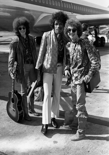 Jimi Hendrix i Mitch Mitchell z grupy Jimi Hendrix Experience (1967)