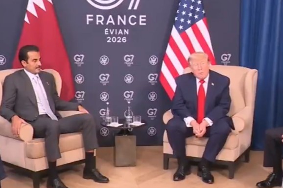 NEOPTEREĆEN ZNANJEM GEOGRAFIJE Tramp pred liderima na samitu G7 rekao: "Od Irana do Katara možete doći PEŠKE!" A evo kako to izgleda na karti sveta... (FOTO, VIDEO)