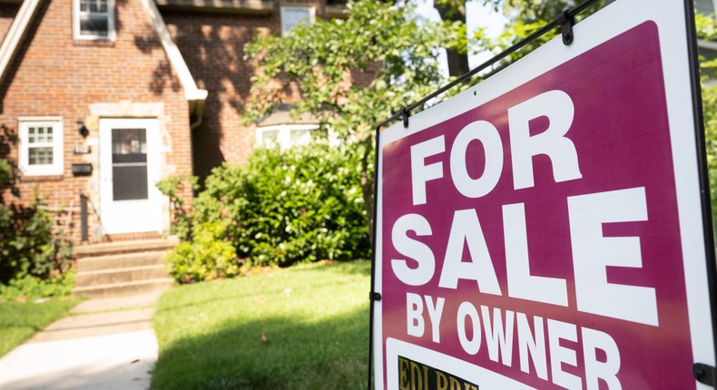 A house is for sale in Arlington, Virginia, July 13, 2023.Saul Loeb/AFP/Getty Images