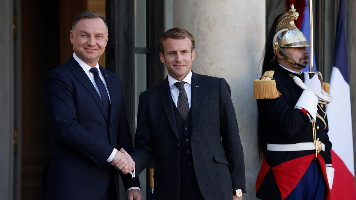 Emmanuel Macron i Andrzej Duda