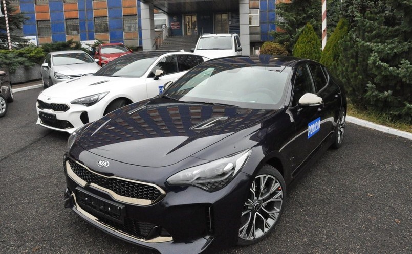 Kia Stinger jako nieoznakowany radiowóz