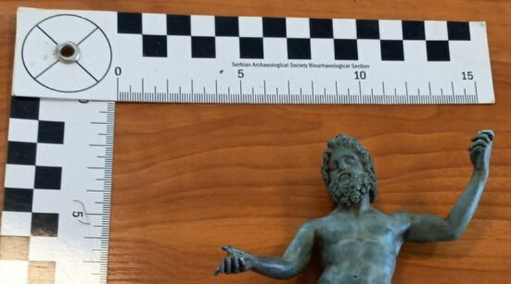 Az ügyészség által lefoglalt római kori Jupiter-szobor / Fotó: Magyarország Ügyészsége
