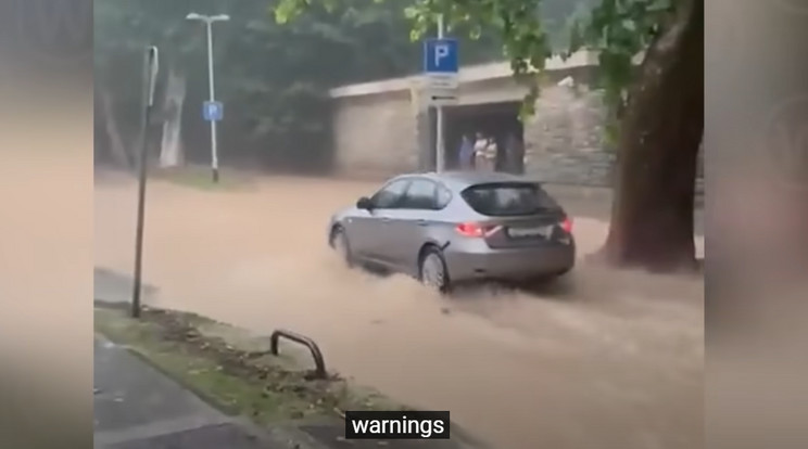 Hatalmas vihar csapott le a Balkánra /Fotó: YouTube videorészlet