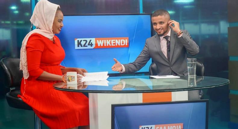 Mwanaisha Chidzuga and Ahmed Bhalo. Anchor Ahmed Bhalo breaks silence after exit from K24