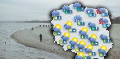 Ciepło walczy z zimnem. Front będzie ciągnąć deszcz. Prognoza IMGW na siedem dni [MAPY]