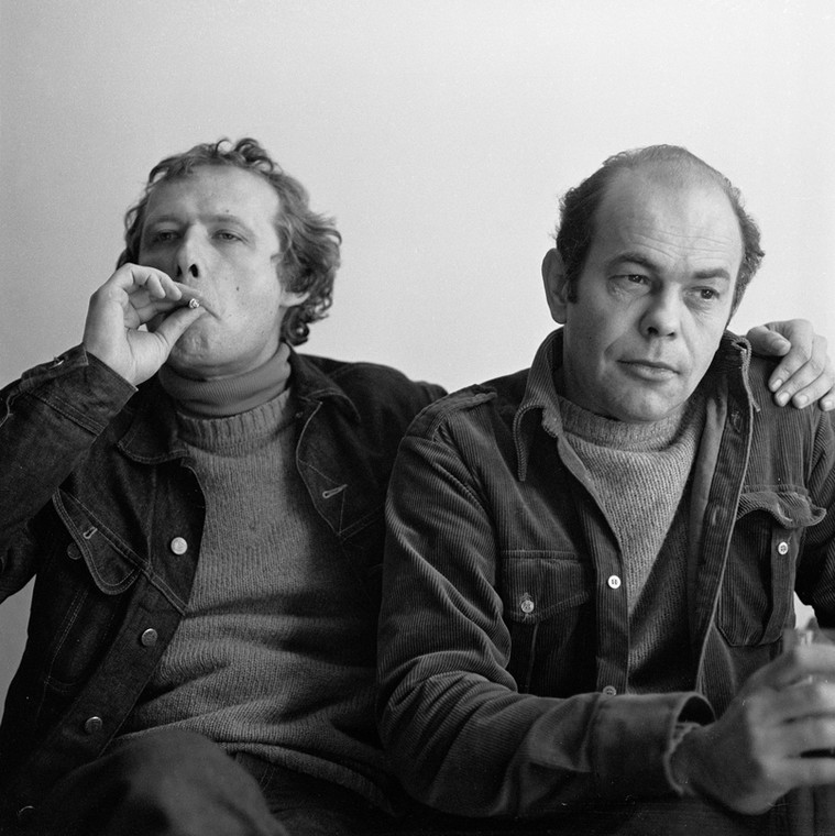 Adam Michnik i Jacek Kuroń, rok 1980