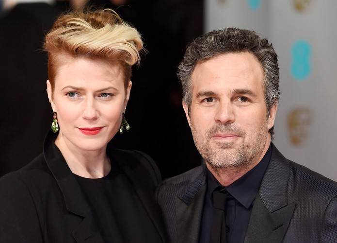 Mark Ruffalo z żoną Sunrise Coigney na gali BAFTA 2015