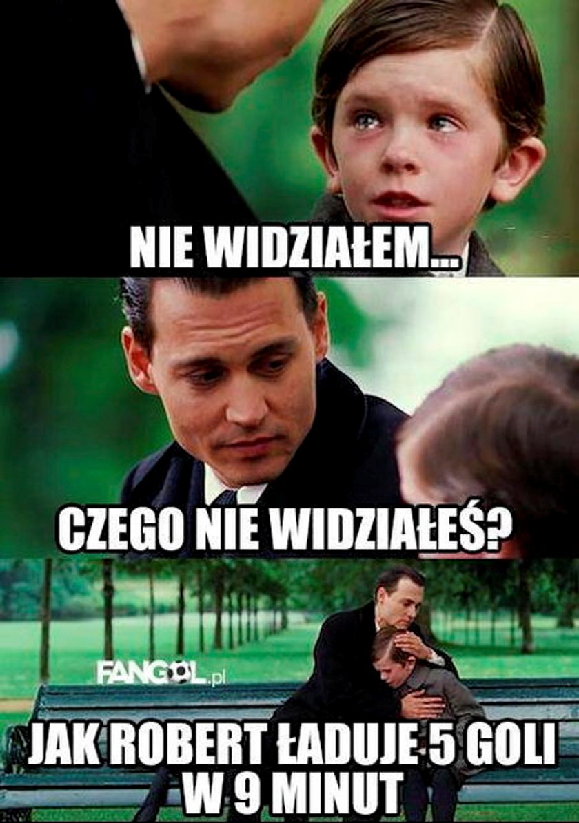 Wyszedł do toalety i przeoczył 5 goli Lewego! [MEMY]