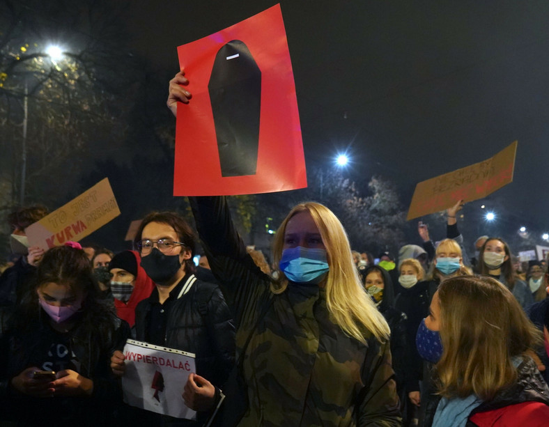 Protesty po wyroku Trybunału Konstytucyjnego Julii Przyłębskiej w sprawie aborcji.