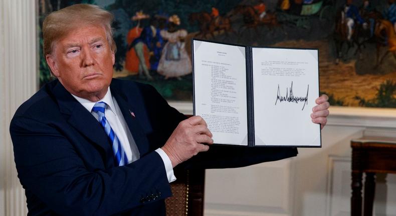 Trump Iran deal signed