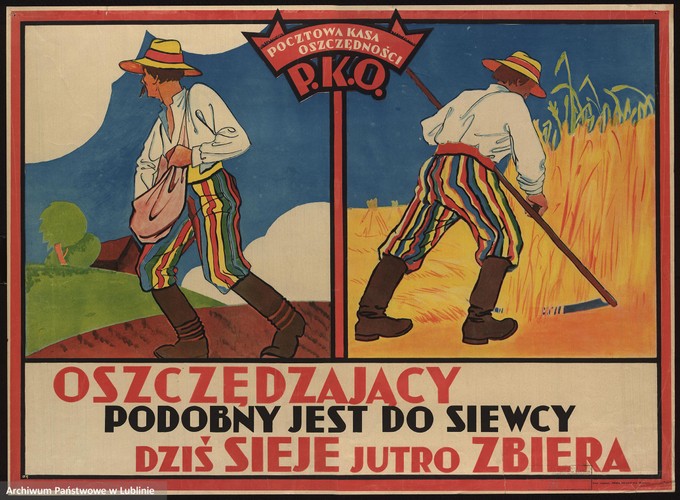 'Polski plakat propagandowy dwudziestolecia międzywojennego', zbiory Archiwum Państwowego w Lublinie