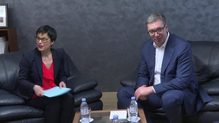 Vučić sa Martom Kos