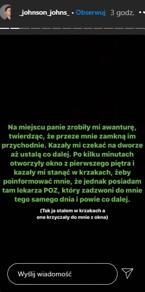 Jan Kietliński na Instagramie