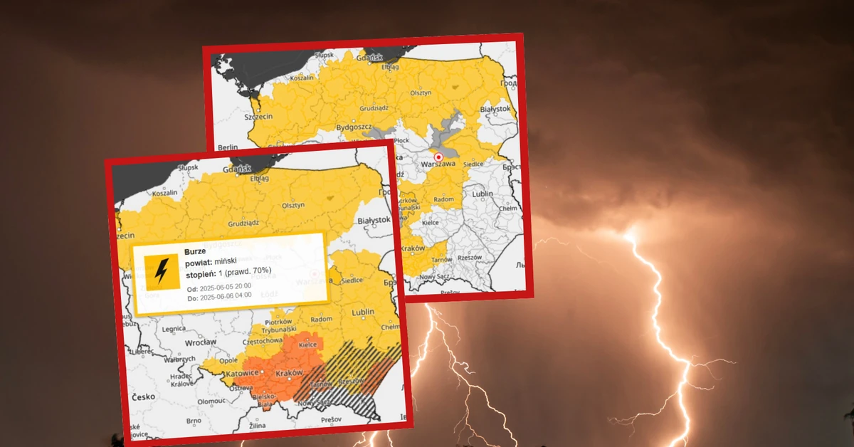 Alerty IMGW i RCB. Burze, ulewy, podtopienia - będzie groźnie!