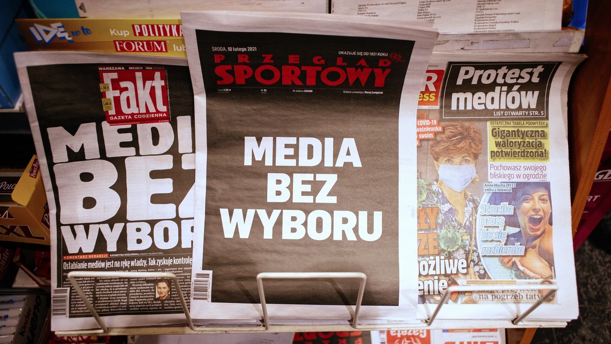 Protest mediów w Polsce - Media bez wyboru.