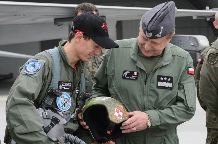Kamil Stoch leciał myśliwcem F-16