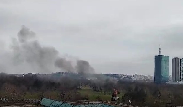 Požar kod TC Ušće