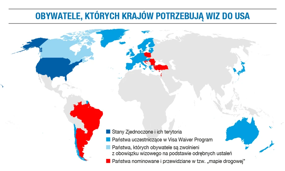 Kto może jeździć bez wizy do USA?