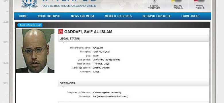 Syn Kadafiego skazany na karę śmierci. Ma go rozstrzelać pluton egzekucyjny