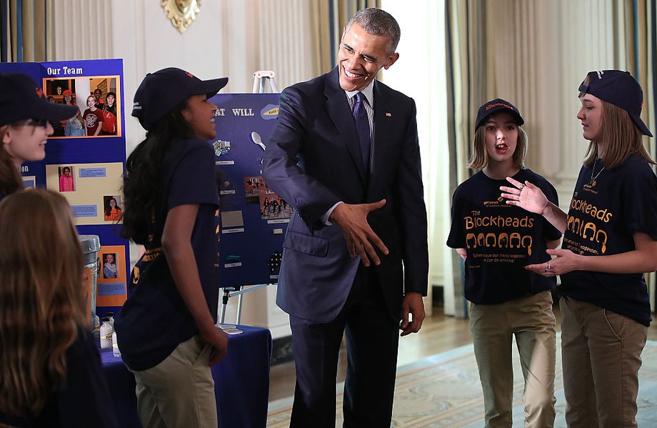 This Girl Scout troop invented "Echo Bin," a metal container that has a non-toxic substance that can dissolve Styrofoam when it's mixed with water.