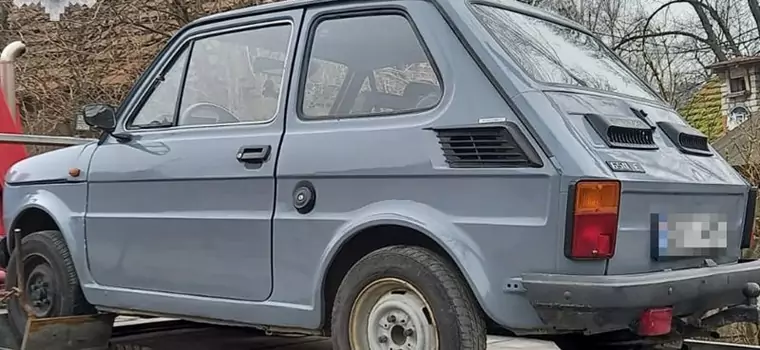 Policjanci z Polkowic odnaleźli skradzionego Fiata 126p. Zajęło im to tylko 9 miesięcy