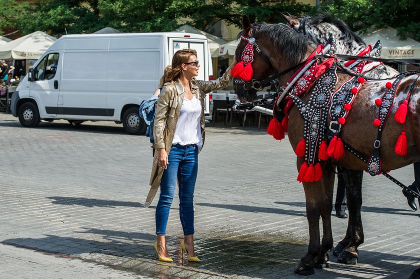 Edyta Górniak z koniem