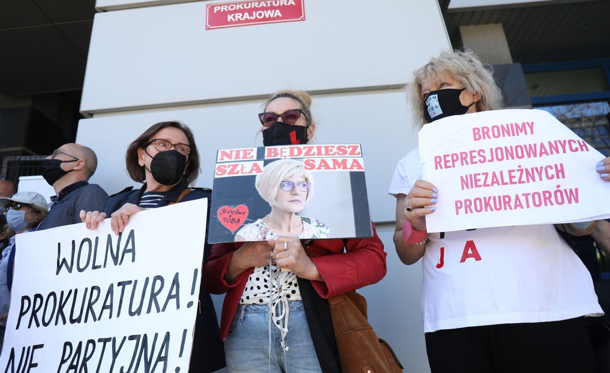 Protest przed Prokuraturą Krajową