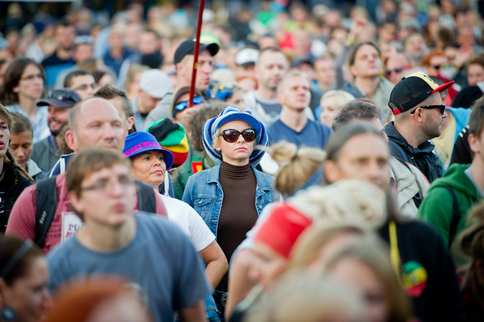 Publiczność drugiego dnia Ostróda Reggae Festival 2014
