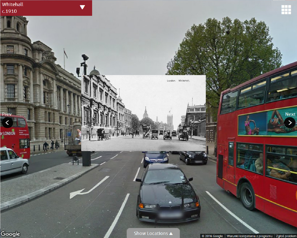 Londyn dawniej i dziś - Whitehall