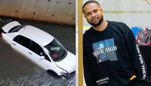 Ex-KTN star Jamal Gaddafi narrowly escapes death as his car is swept by floods in Westlands