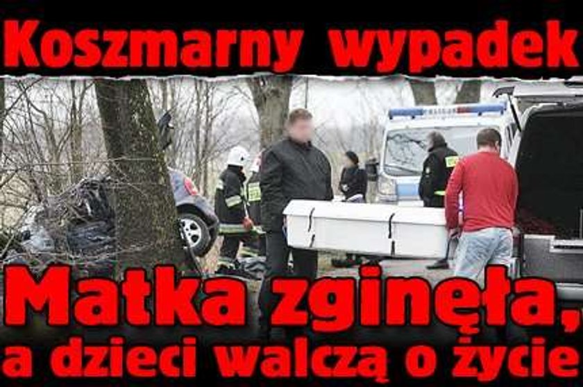 Koszmarny wypadek. Matka zginęła, dzieci walczą o życie!