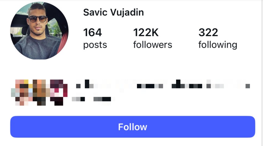Vujadin Savić zaključao profil na Instagramu