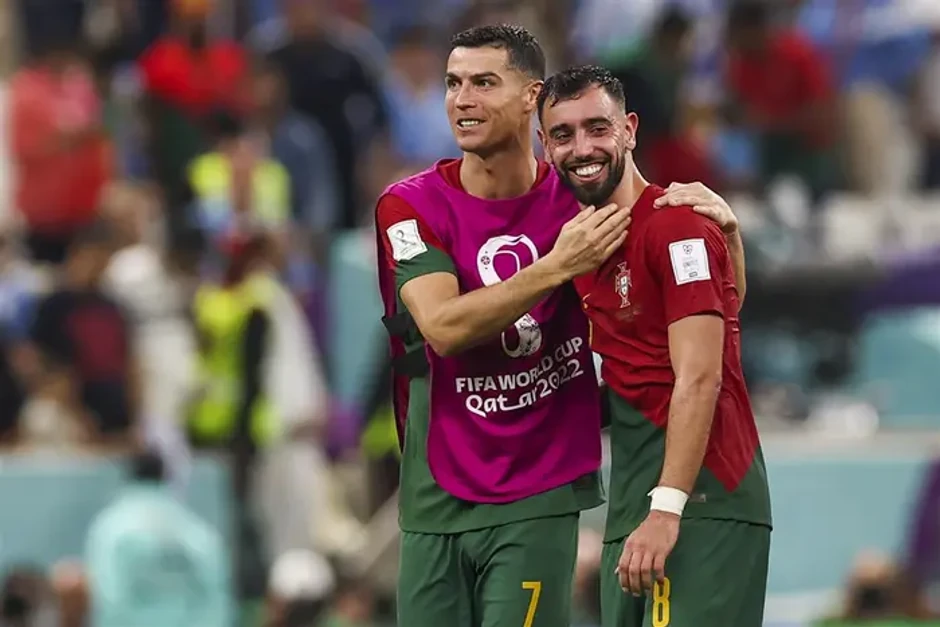 Bruno Fernandeš i Kristijano Ronaldo