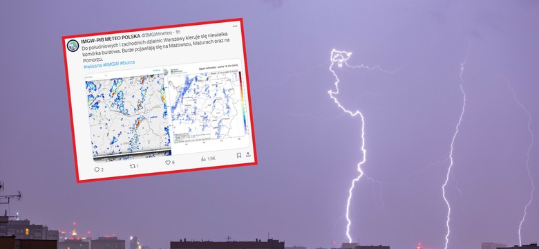 Burze nad Polską. Diametralna zmiana w pogodzie od niedzieli