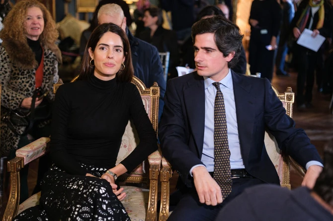 Fernando Fic-Džejms Stjuart sa suprugom