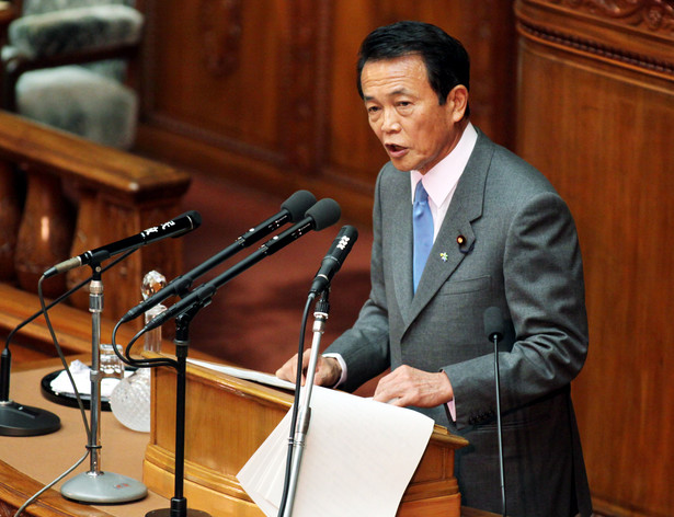 Premier Japonii Taro Aso zapowiedział pakiet antykryzysowy.